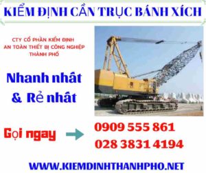 Hình ảnh Kiểm định cần trục bánh xích