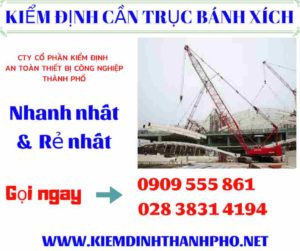 Hình ảnh Kiểm định cần trục bánh xích