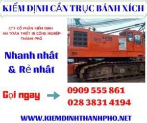 Hình ảnh Kiểm định cần trục bánh xích