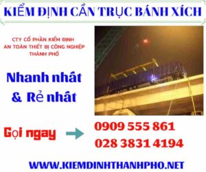 Hình ảnh Kiểm định cần trục bánh xích