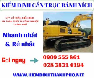 Hình ảnh Kiểm định cần trục bánh xích