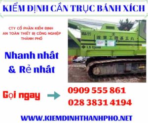 Hình ảnh Kiểm định cần trục bánh xích