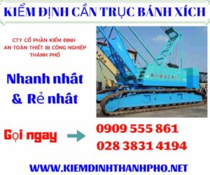 Hình ảnh Kiểm định cần trục bánh xích