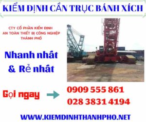 Hình ảnh Kiểm định cần trục bánh xích