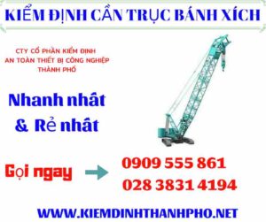 Hình ảnh Kiểm định cần trục bánh xích