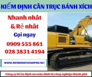 Hình ảnh Kiểm định cần trục bánh xích