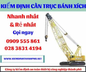 Hình ảnh Kiểm định cần trục bánh xích