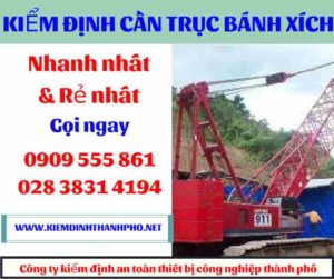 Hình ảnh Kiểm định cần trục bánh xích