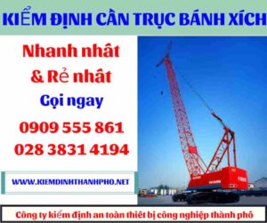 Hình ảnh Kiểm định cần trục bánh xích