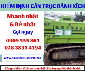 Hình ảnh Kiểm định cần trục bánh xích