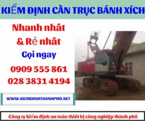 Hình ảnh Kiểm định cần trục bánh xích