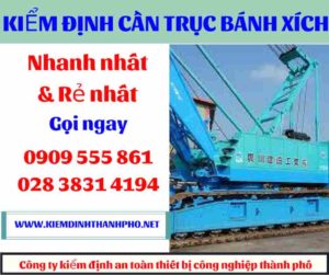 Hình ảnh Kiểm định cần trục bánh xích