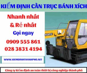 Hình ảnh Kiểm định cần trục bánh xích