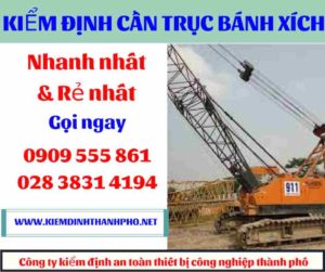 Hình ảnh Kiểm định cần trục bánh xích