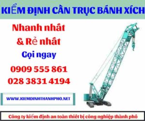 Hình ảnh Kiểm định cần trục bánh xích