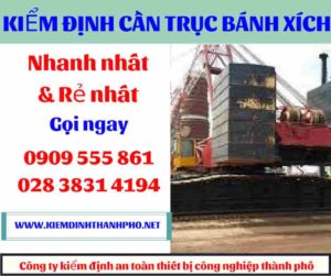 Hình ảnh Kiểm định cần trục bánh xích