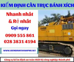 Hình ảnh Kiểm định cần trục bánh xích