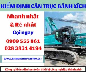 Hình ảnh Kiểm định cần trục bánh xích