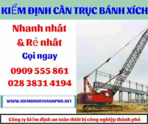 Hình ảnh Kiểm định cần trục bánh xích