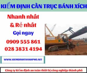 Hình ảnh Kiểm định cần trục bánh xích