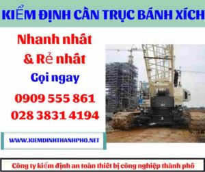 Hình ảnh Kiểm định cần trục bánh xích