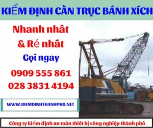 Hình ảnh Kiểm định cần trục bánh xích