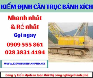 Hình ảnh Kiểm định cần trục bánh xích