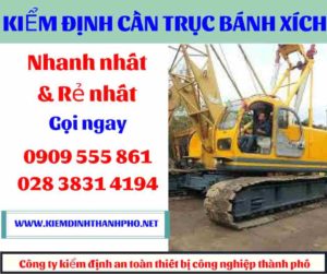 Hình ảnh Kiểm định cần trục bánh xích