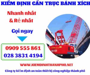 Hình ảnh Kiểm định cần trục bánh xích