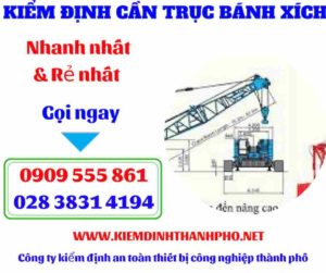 Hình ảnh Kiểm định cần trục bánh xích