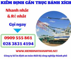 Hình ảnh Kiểm định cần trục bánh xích