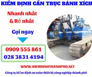 Hình ảnh Kiểm định cần trục bánh xích