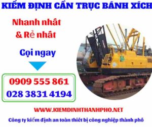 Hình ảnh Kiểm định cần trục bánh xích