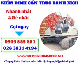 Hình ảnh Kiểm định cần trục bánh xích