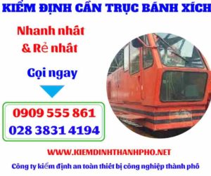 Hình ảnh Kiểm định cần trục bánh xích