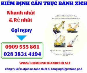 Hình ảnh Kiểm định cần trục bánh xích