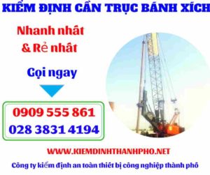 Hình ảnh Kiểm định cần trục bánh xích