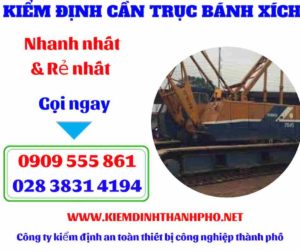 Hình ảnh Kiểm định cần trục bánh xích