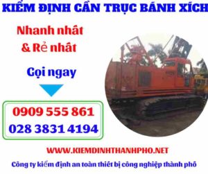 Hình ảnh Kiểm định cần trục bánh xích