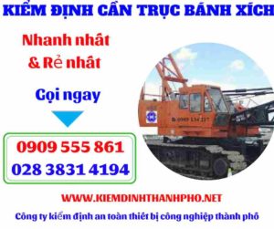 Hình ảnh Kiểm định cần trục bánh xích