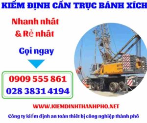 Hình ảnh Kiểm định cần trục bánh xích