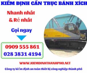 Hình ảnh Kiểm định cần trục bánh xích