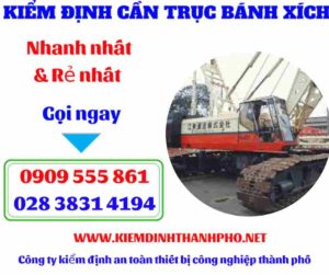 Hình ảnh Kiểm định cần trục bánh xích