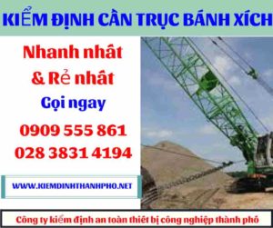 Hình ảnh Kiểm định cần trục bánh xích