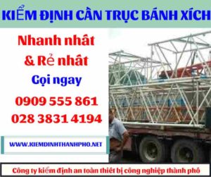 Hình ảnh Kiểm định cần trục bánh xích