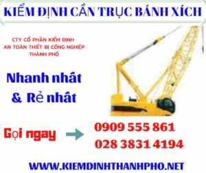 Hình ảnh kiểm định cần trục bánh xích