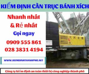 Hình ảnh Kiểm định cần trục bánh xích