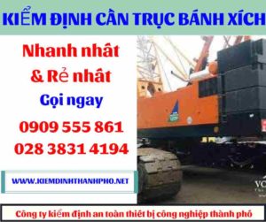 Hình ảnh Kiểm định cần trục bánh xích