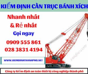 Hình ảnh Kiểm định cần trục bánh xích