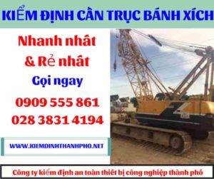 Hình ảnh Kiểm định cần trục bánh xích